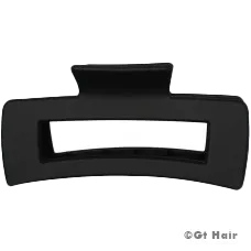 Black Allure Claw Clip Large Rectangular