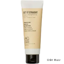 AG Care's Set It Straight Lotion in 5oz. is ideal for straightening hair.