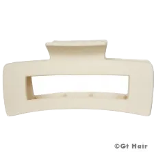 Allure Claw Clip Large Rectangular Cream