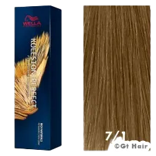 Wella Koleston Perfect Rich Naturals 7/1 Medium Blonde/Ash 2oz.