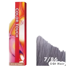 Wella Color Touch 7/86 Medium Blonde/Pearl Violet 2oz .