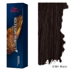Wella Koleston Perfect Deep Browns 4/71 Medium Brown/Ash 2oz.