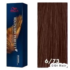 Wella Koleston Perfect Deep Browns 6/73 Dark Blonde/Brown Gold 2oz.
