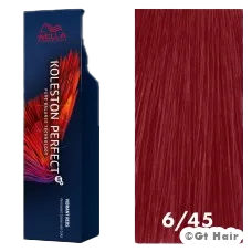 Wella Koleston Perfect Vibrant Reds 6/45 Dark Blonde / Red Red-Violet 2oz
