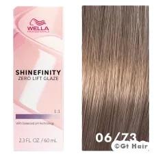 Wella Shinefinity 06/73 Dark Blonde Brown Gold 2.3oz.