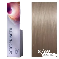 Wella Illumina Color 8/69 Light Blonde/Violet Cendre 2oz.