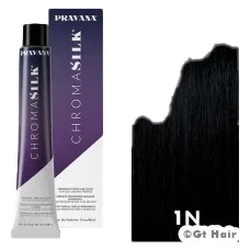 Black 3oz. Pravana ChromaSilk 1.0/1N .