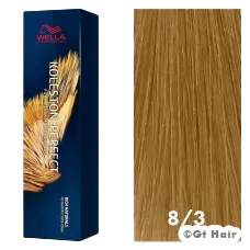 Wella Koleston Perfect Rich Naturals 8/3 Light Blonde/Gold 2oz.