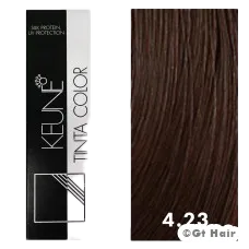Keune Tinta Color 4.23 Medium Pearl Gold Brown 2oz weighs .