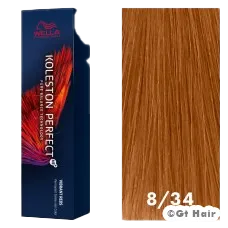 Wella Koleston Perfect Vibrant Reds 8/34 Light Blonde Gold Red 2oz .