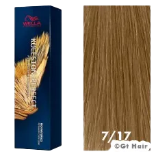 Wella Koleston Perfect Rich Naturals 7/17 Medium Blonde/Ash Brown 2oz.