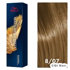 Wella Koleston Perfect Pure Naturals 8/07 Light Blonde/Natural Brown 2oz.
