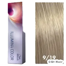 Wella Illumina Color 9/19 Very Light Blonde/Ash Cendre 2oz.