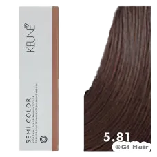 Keune Semi Color 5.81 Light Mocha Ash Brown 2oz Large.