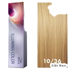 Wella Illumina Color 10/36 Lightest Blonde/Gold Violet 2oz.