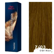 Wella Koleston Perfect Pure Naturals 7/03 Medium Blonde/Natural Gold 2oz.