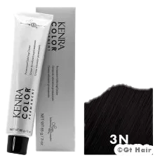 The Kenra Color Permanent 3N Dark Brown Natural weighs 3oz and is waterproof.