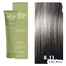 Nook The Origin Color 8.11 Light Blonde Intense Ash 3oz weighs .