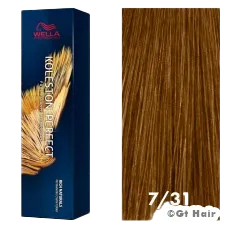 Wella Koleston Perfect Rich Naturals 7/31 Medium Blonde/Gold Ash 2oz