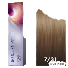 Wella Illumina Color 7/31 Medium Blonde/Gold Ash 2oz