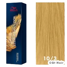Wella Koleston Perfect Rich Naturals 10/3 Lightest Blonde/Gold 2oz