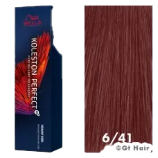 Wella Koleston Perfect Vibrant Reds 6/41 Dark Blonde / Red Ash 2oz