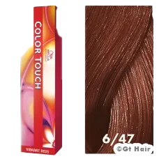 Wella Color Touch 6/47 Dark Blonde/Red Brown 2oz