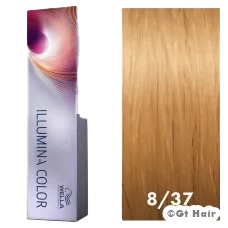 Wella Illumina Color 8/37 Light Blonde/Gold Brown 2oz