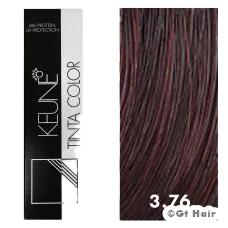 Keune Tinta Color 3.76 Dark Violet Red Brown 2oz