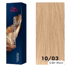 Wella Koleston Perfect Pure Naturals 10/03 Lightest Blonde/Natural Gold 2oz