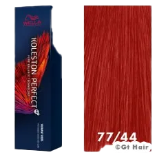 Wella Koleston Perfect Vibrant Reds 77/44 Intense Medium Blonde Red Red 2oz