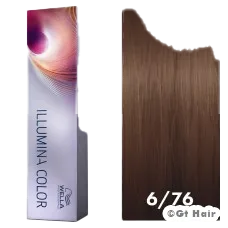 Wella Illumina Color 6/76 Dark Blonde/Brown Violet 2oz