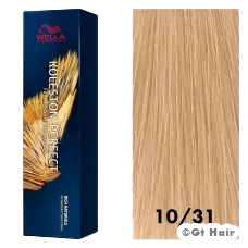 Wella Koleston Perfect Rich Naturals 10/31 Lightest Blonde/Gold Ash 2oz