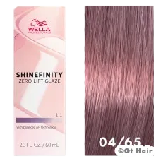 Wella Shinefinity 04/65 Medium Brown Violet Mahogany 2.3oz