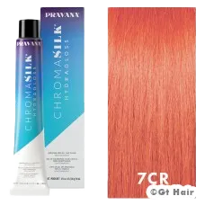 Pravana ChromaSilk HydraGloss Demi 7Cr Copper Red Blonde 3oz