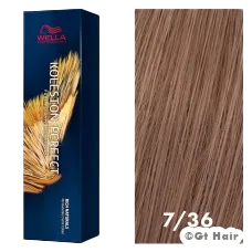Wella Koleston Perfect Rich Naturals 7/36 Medium Blonde Gold Violet 2oz