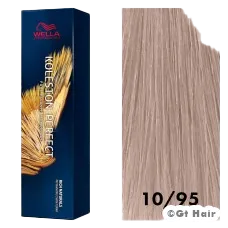 Wella Koleston Perfect Rich Naturals 10/95 Lightest Blonde/Cendre Red-Violet 2oz