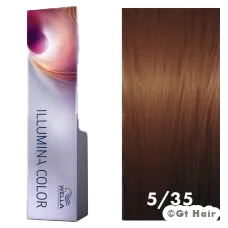 Wella Illumina Color 5/35 Light Brown/Gold Red Violet 2oz