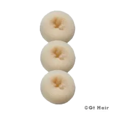 Dannyco Hair Donut 3pk - Blonde