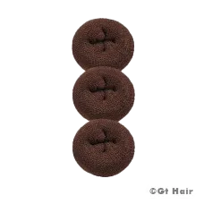 Dannyco Hair Donut 3pk - Brown