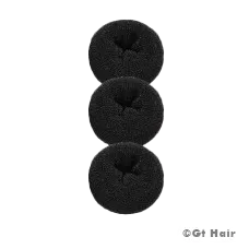 Dannyco Hair Donut 3pk - Black