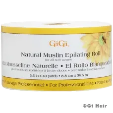 GiGi Natural Muslin Epilating Roll - 40 yards
